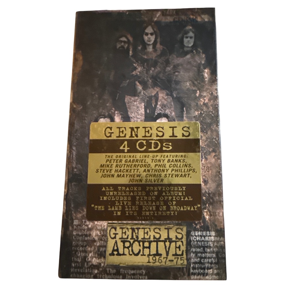 Genesis Archive 1967-75 4-CD Box Set Peter Gabriel Era Rare Live Demos 1998